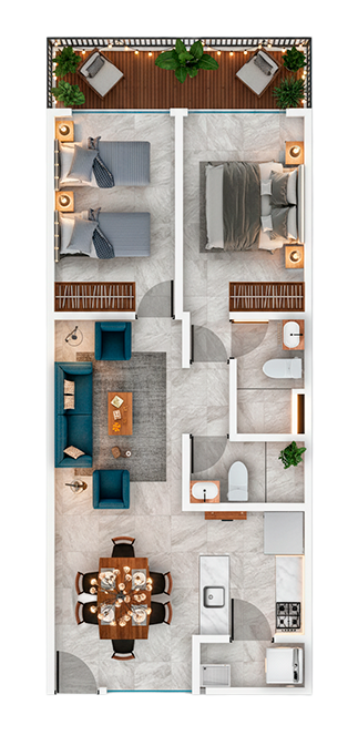 Distribución Modelo A