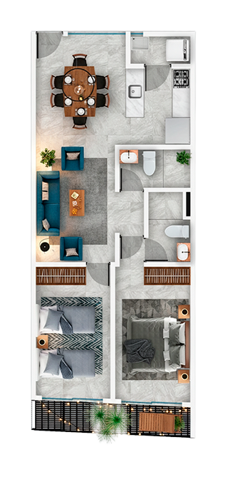 Distribución Modelo D