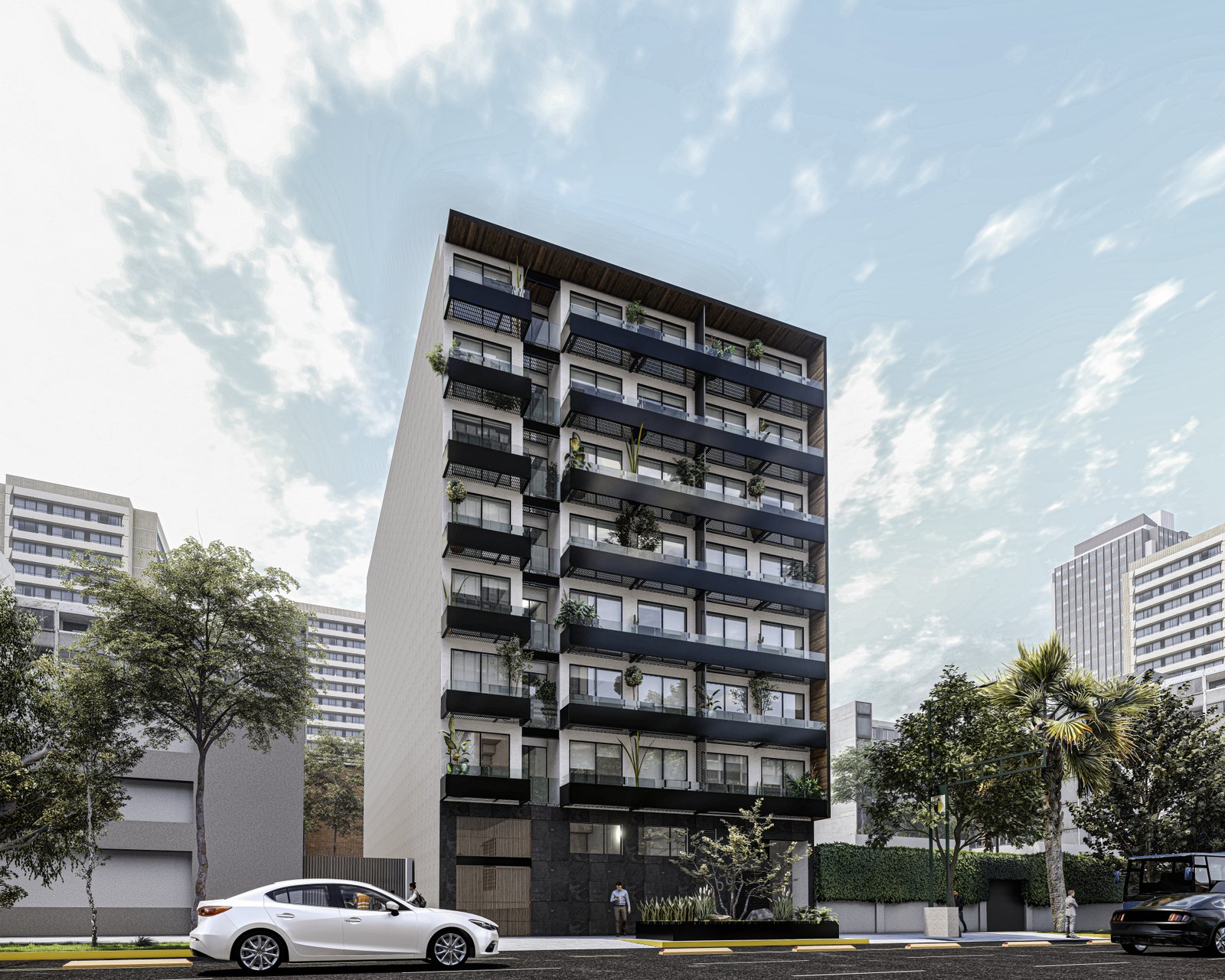 Perspectiva del edificio